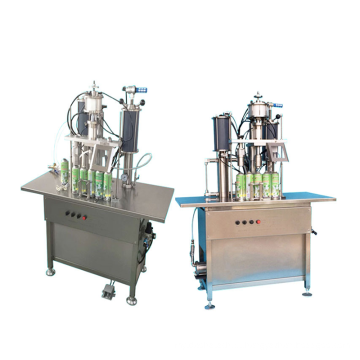 Máquina de enchimento de aerossol de embalagem binária semi-automática / spray de aerossol lata